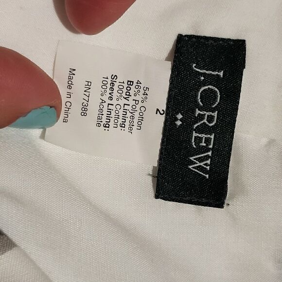 J. Crew Watercolor Stripe Zebra Jacket Women's 2 - Picture 2 of 5